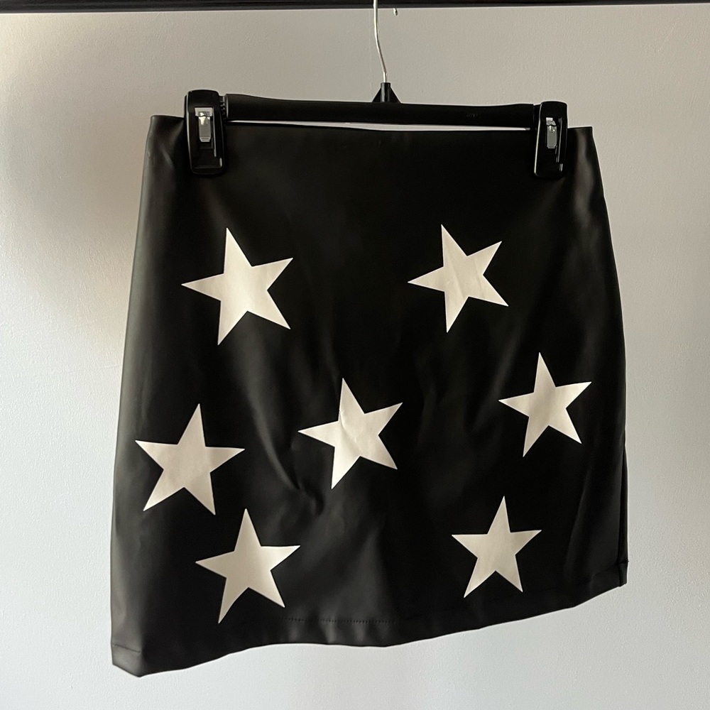 Black pleather Princess Polly skirt